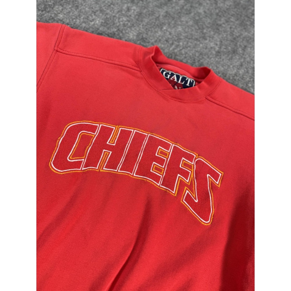 Vintage Kansas City Chiefs Sweatshirt‎ Mens Small Red NFL Football Pullover Logo